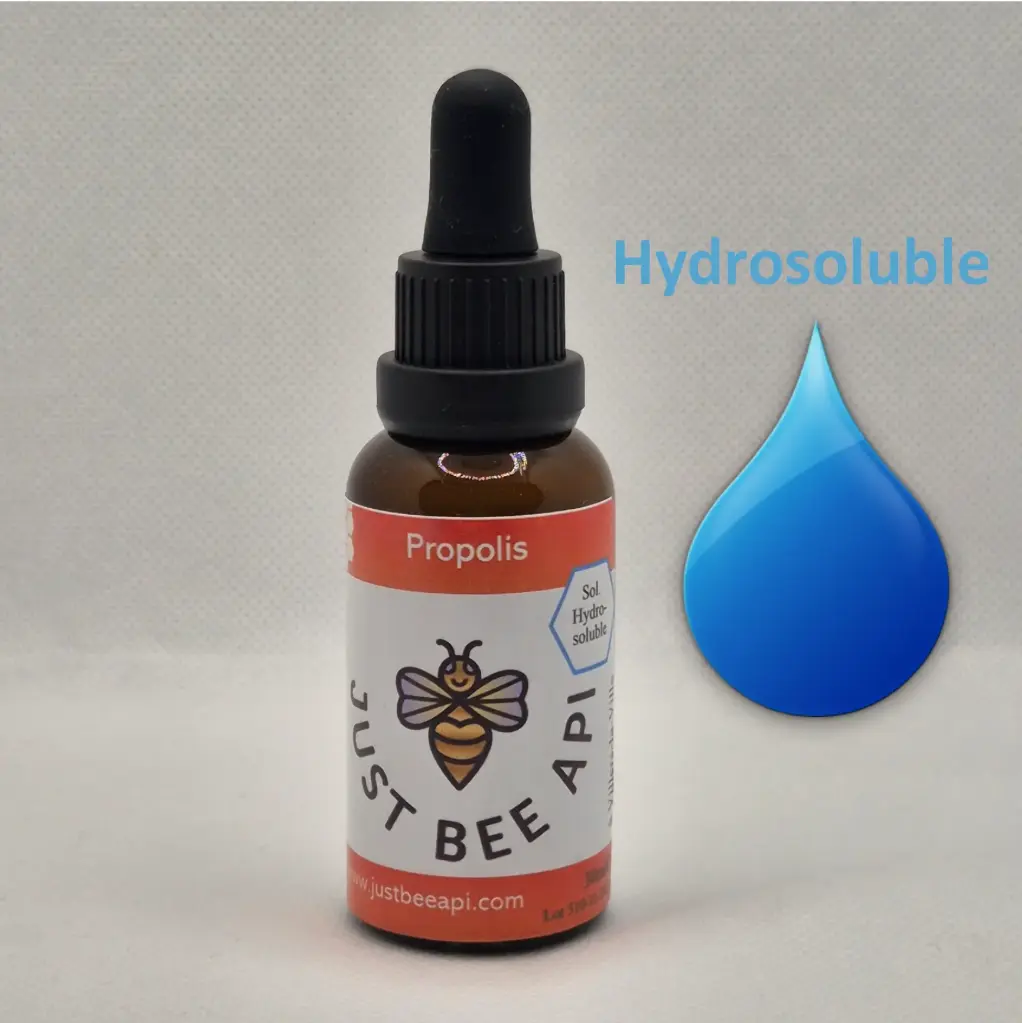 Solution hydrosoluble de propolis — 30 ml (sans alcool)