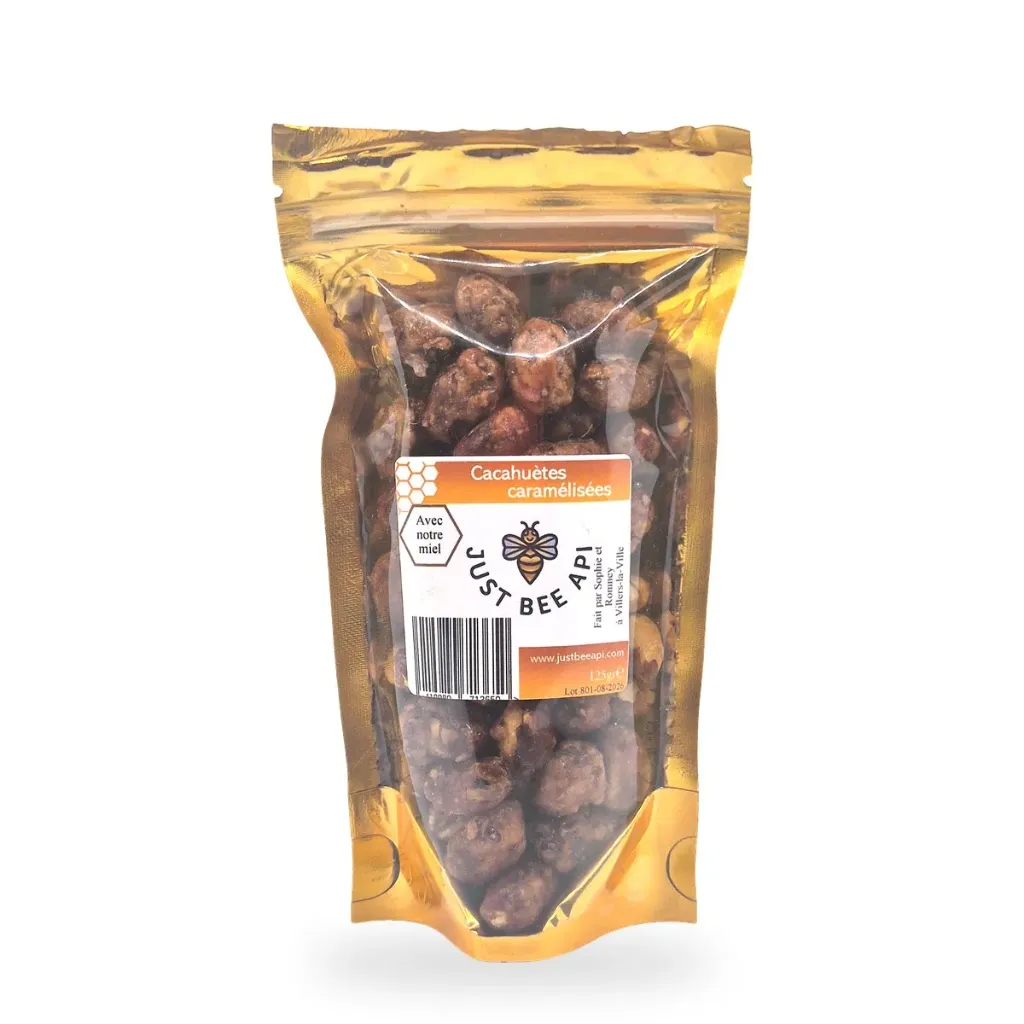 Cacahuètes caramélisées au miel 125 g