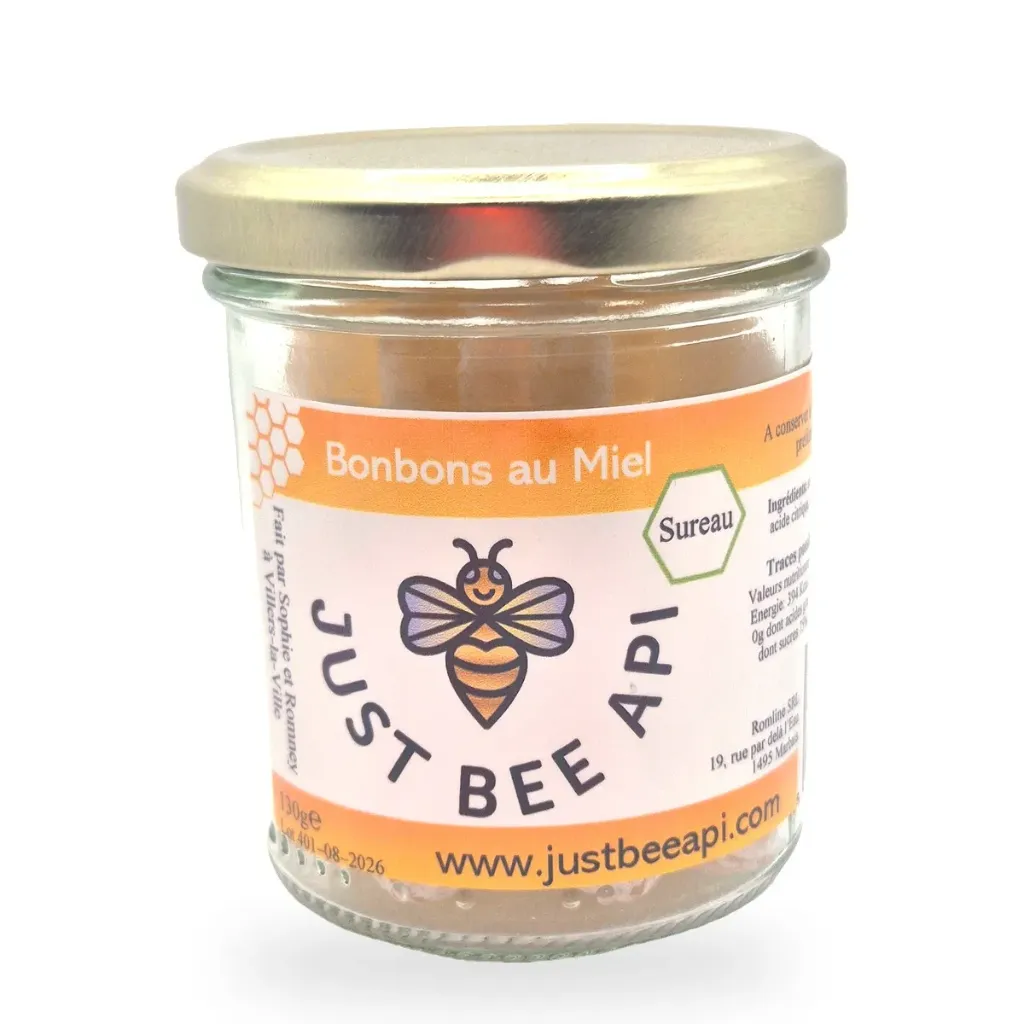 Bonbons au miel saveur fleur de sureau 130 g