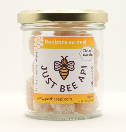 [Bo-Ci130] Bonbons au miel – Saveur citron 130gr